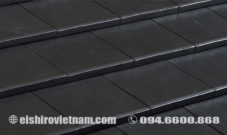 Ngói Nhật Phẳng Eishiro PP40 Matte Black - Ảnh 2