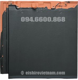 Ngói Nhật Phẳng Eishiro PP40 Matte Black